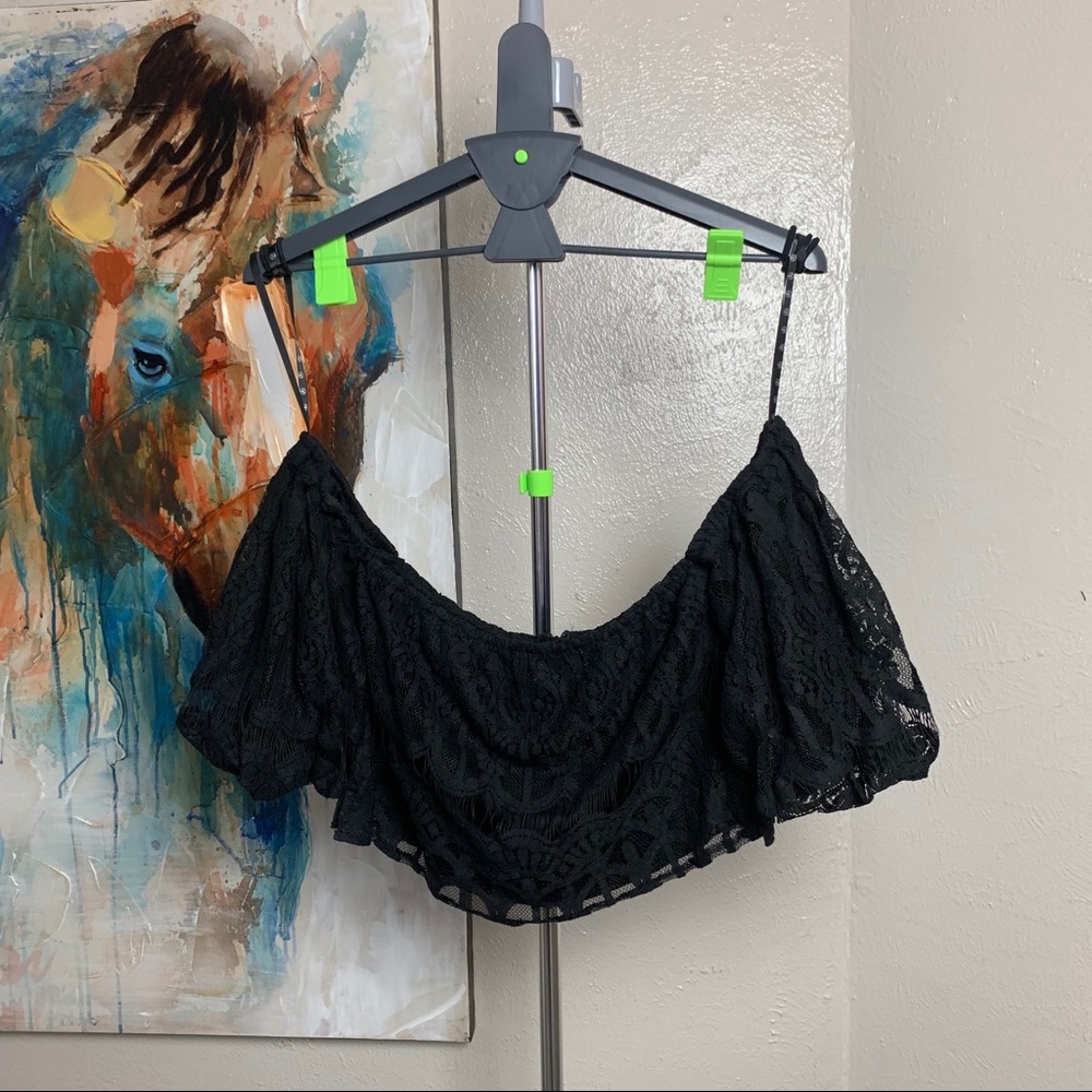 Missguided Petite Off Shoulder Crop Top